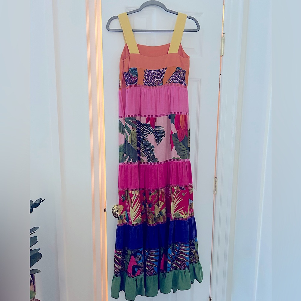 Farm Rio Rainbow Mixed Prints Maxi Dress - Picture 6 of 9